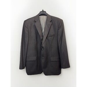 Joseph & Feiss Blazer Men's 44R Gray Pinstripe 100% Wool Jacket